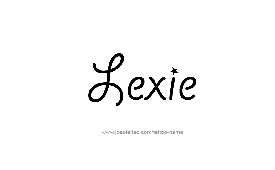 Tattoo Design Name Lexie   