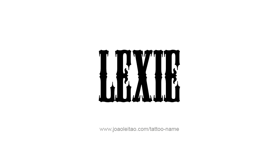 Tattoo Design Name Lexie   