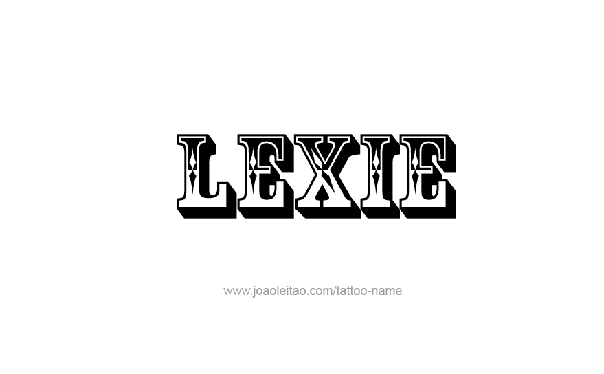 Tattoo Design Name Lexie   