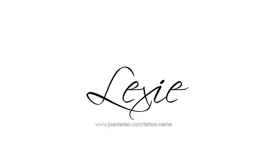 Tattoo Design Name Lexie   