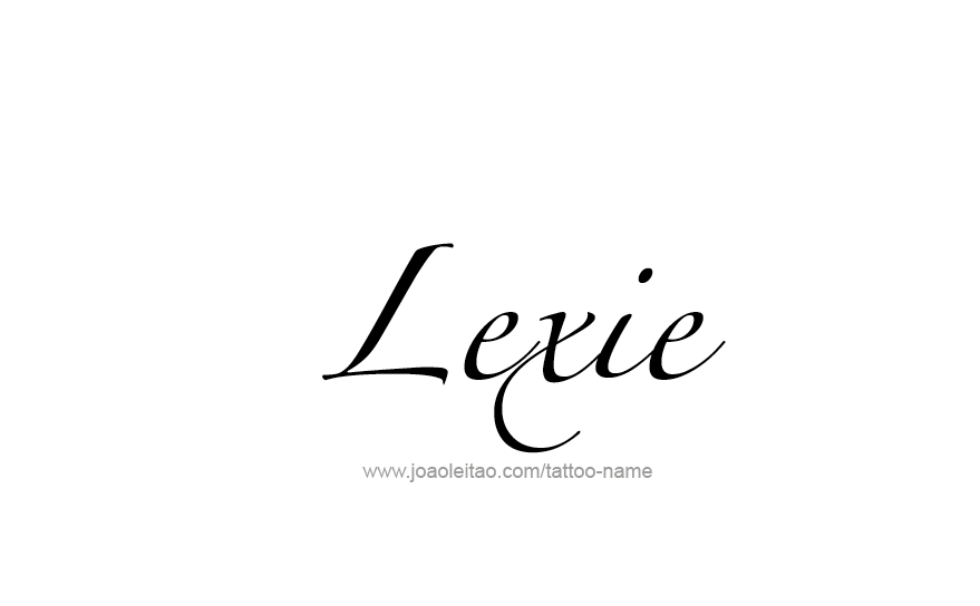 Tattoo Design Name Lexie   