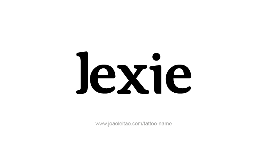 Tattoo Design Name Lexie   