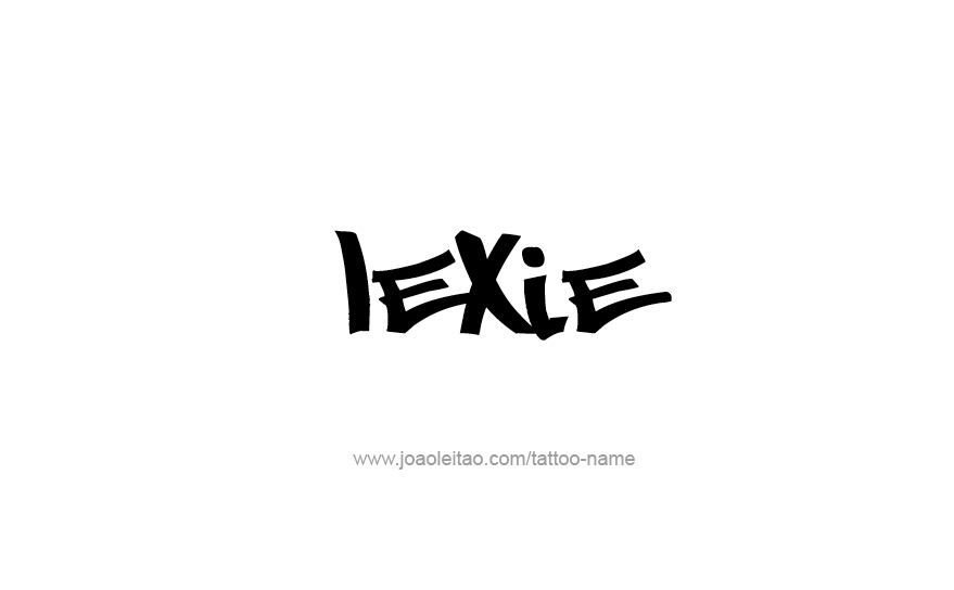 Tattoo Design Name Lexie   