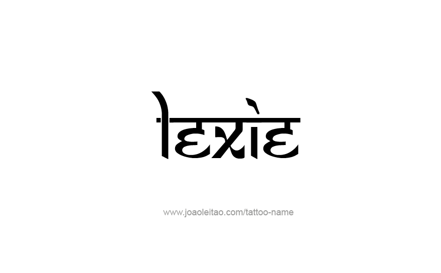 Tattoo Design Name Lexie   