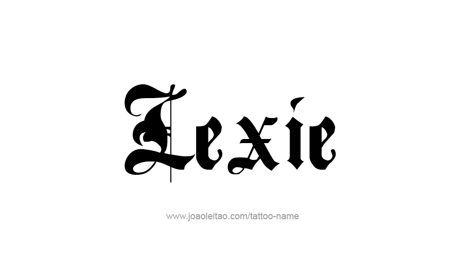 Tattoo Design Name Lexie   