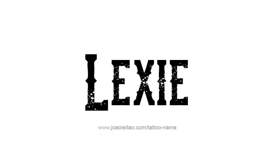 Tattoo Design Name Lexie   