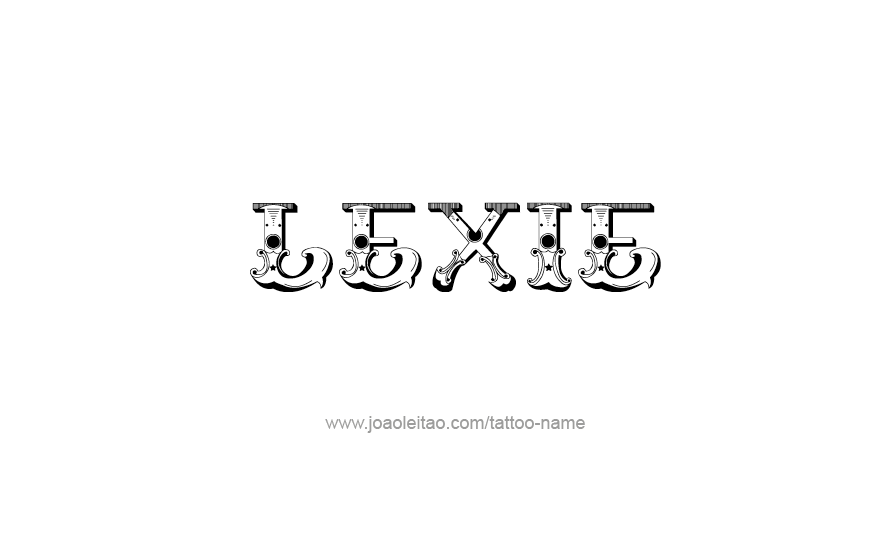 Tattoo Design Name Lexie   