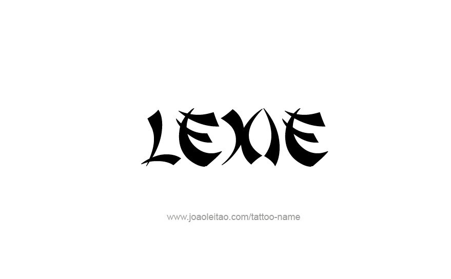 Tattoo Design Name Lexie