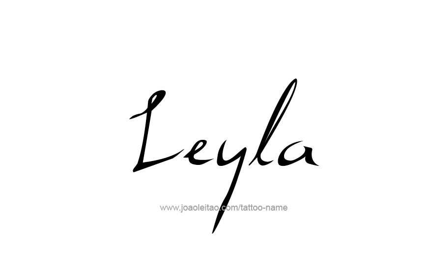 Tattoo Design Name Leyla   