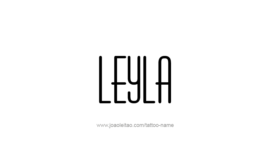 Tattoo Design Name Leyla   