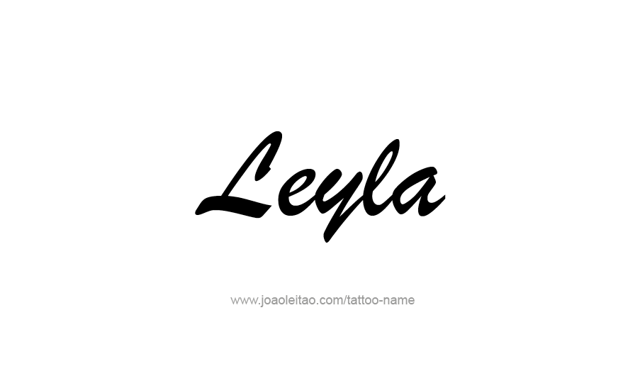 Tattoo Design Name Leyla   