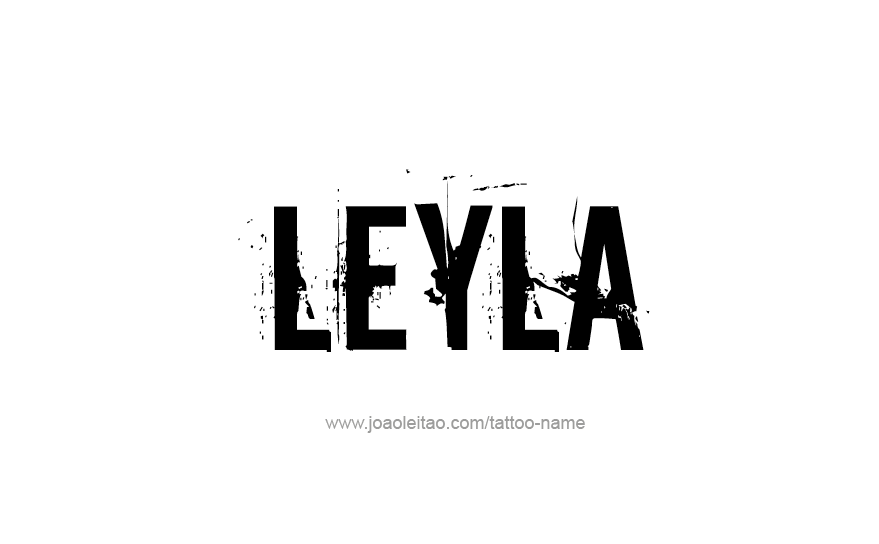 Tattoo Design Name Leyla   