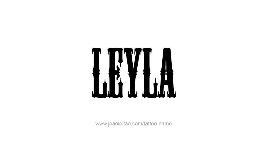 Tattoo Design Name Leyla   