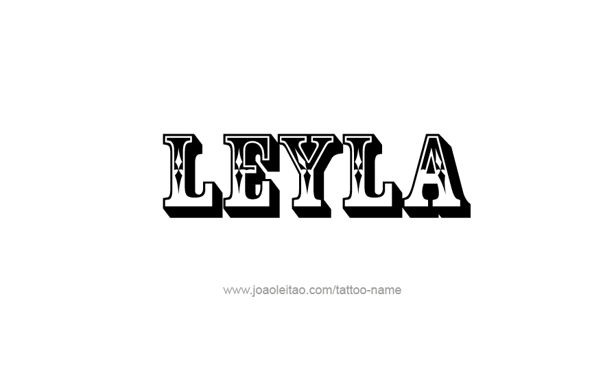 Tattoo Design Name Leyla   