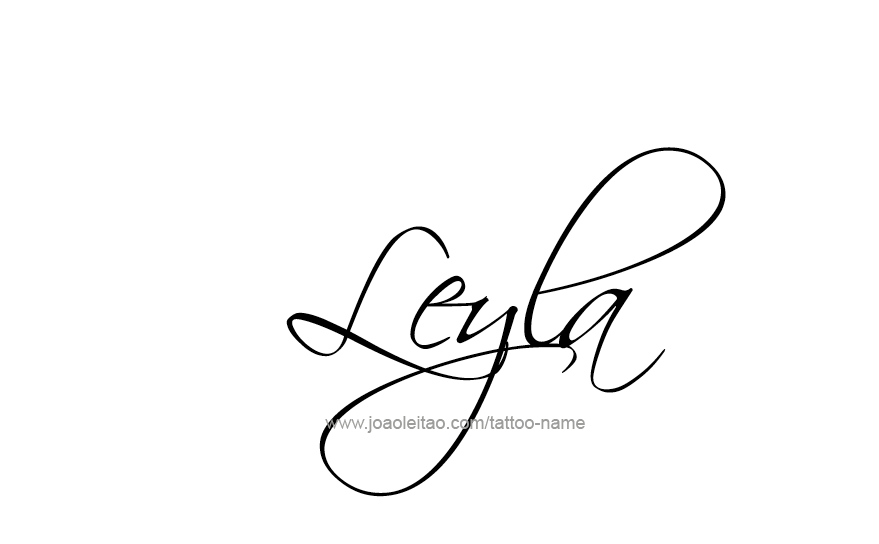 Tattoo Design Name Leyla   