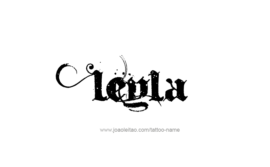 Tattoo Design Name Leyla   