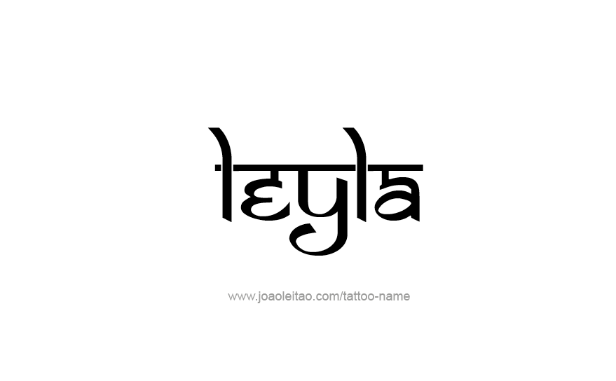 Tattoo Design Name Leyla   