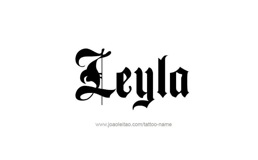 Tattoo Design Name Leyla   