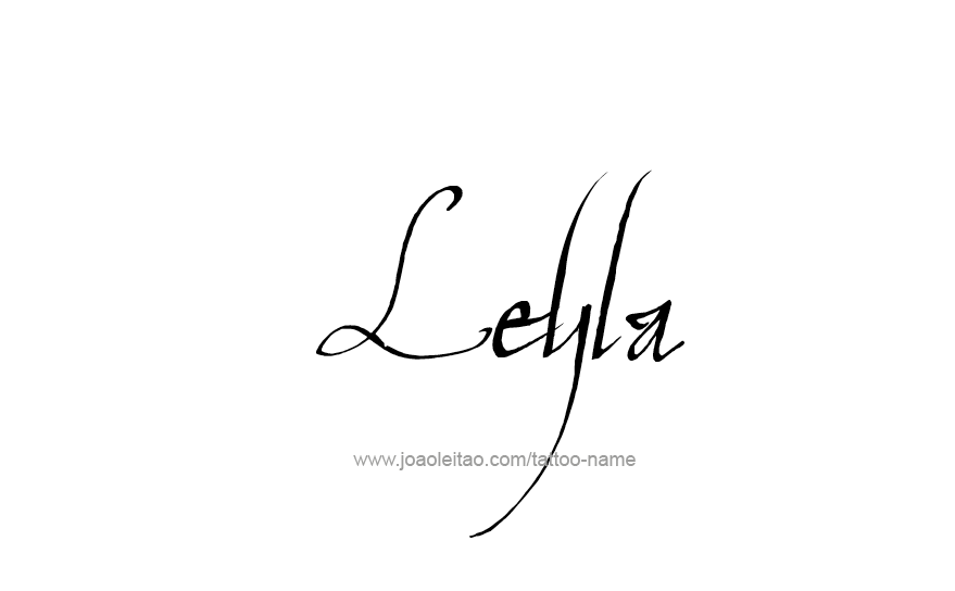 Tattoo Design Name Leyla   