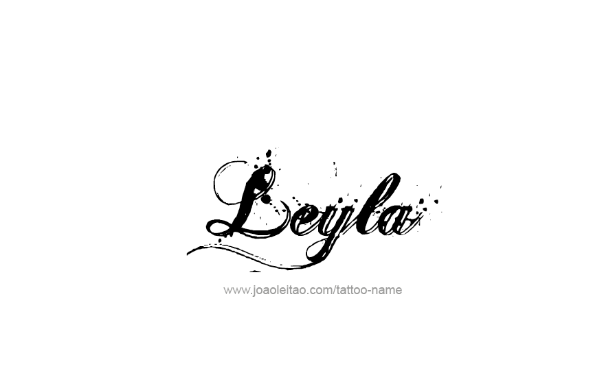 Tattoo Design Name Leyla   