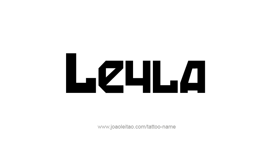 Tattoo Design Name Leyla   