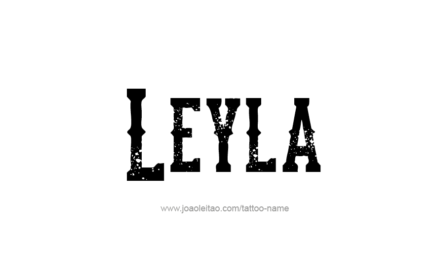 Tattoo Design Name Leyla   