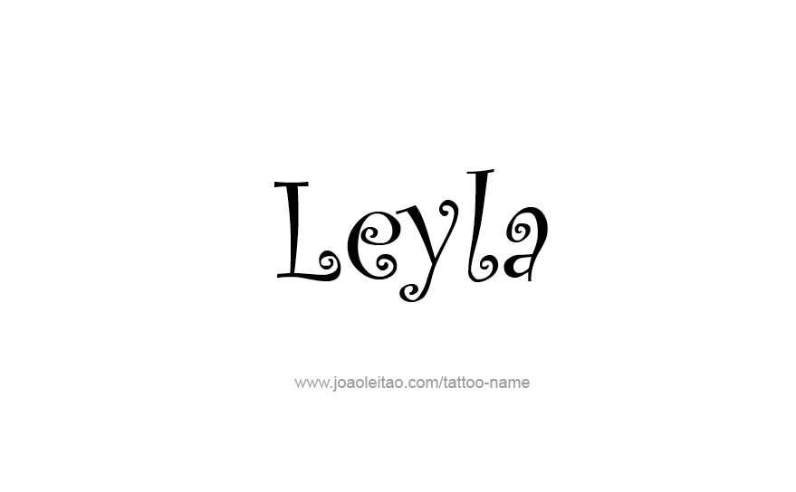 Tattoo Design Name Leyla   