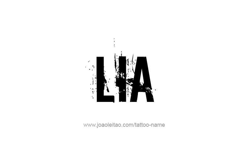 Tattoo Design Name Lia   