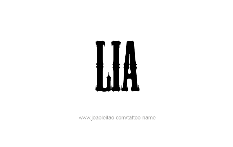 Tattoo Design Name Lia   