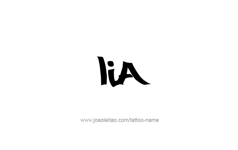 Tattoo Design Name Lia   