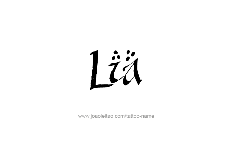 Tattoo Design Name Lia   