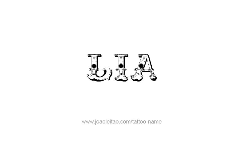 Tattoo Design Name Lia   