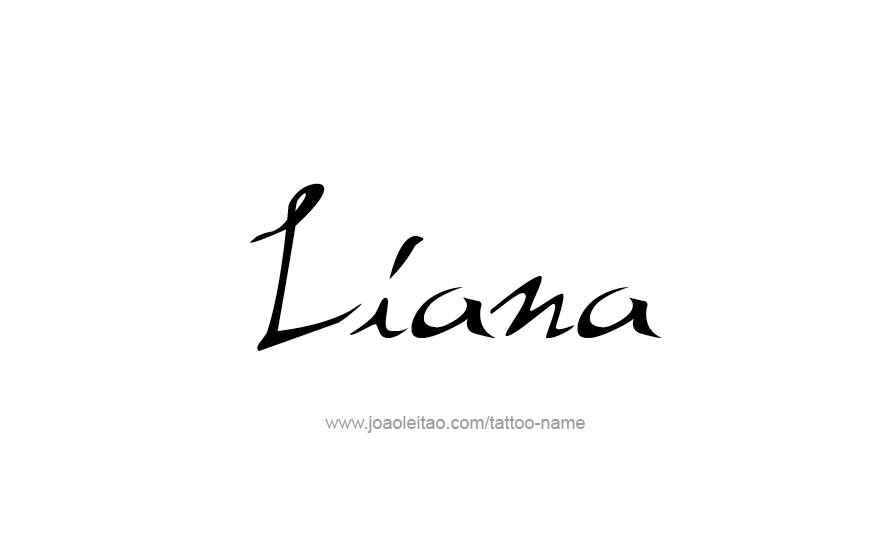 Tattoo Design Name Liana   