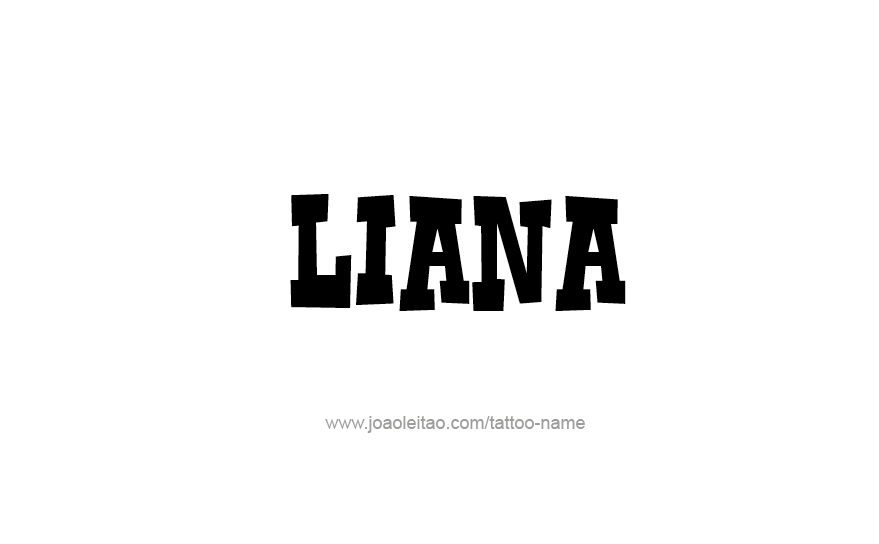 Tattoo Design Name Liana   