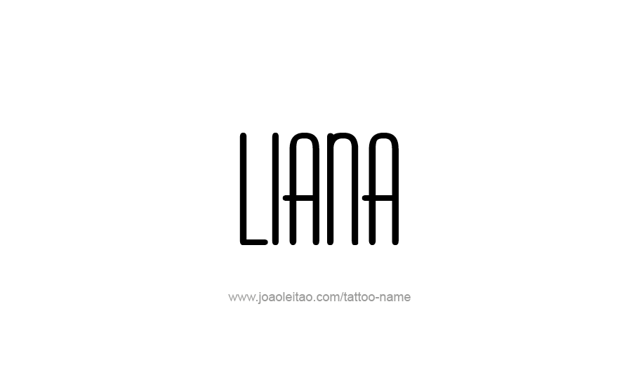 Tattoo Design Name Liana   