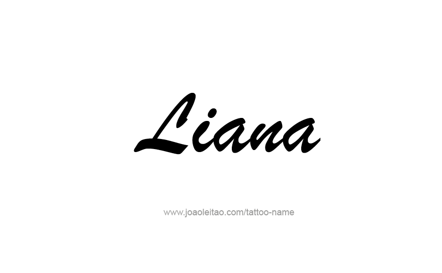 Tattoo Design Name Liana   