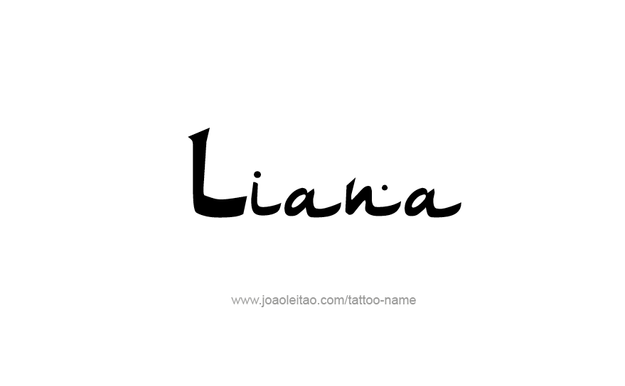 Tattoo Design Name Liana   