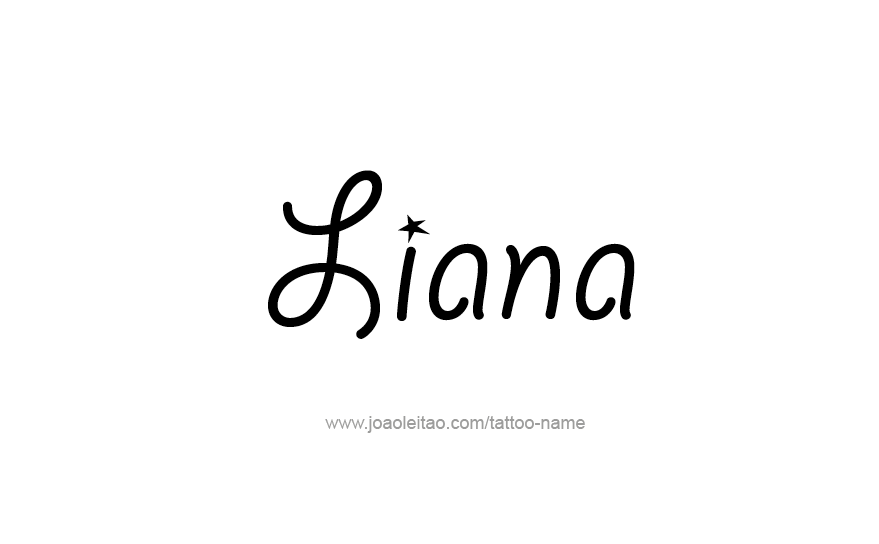 Tattoo Design Name Liana   