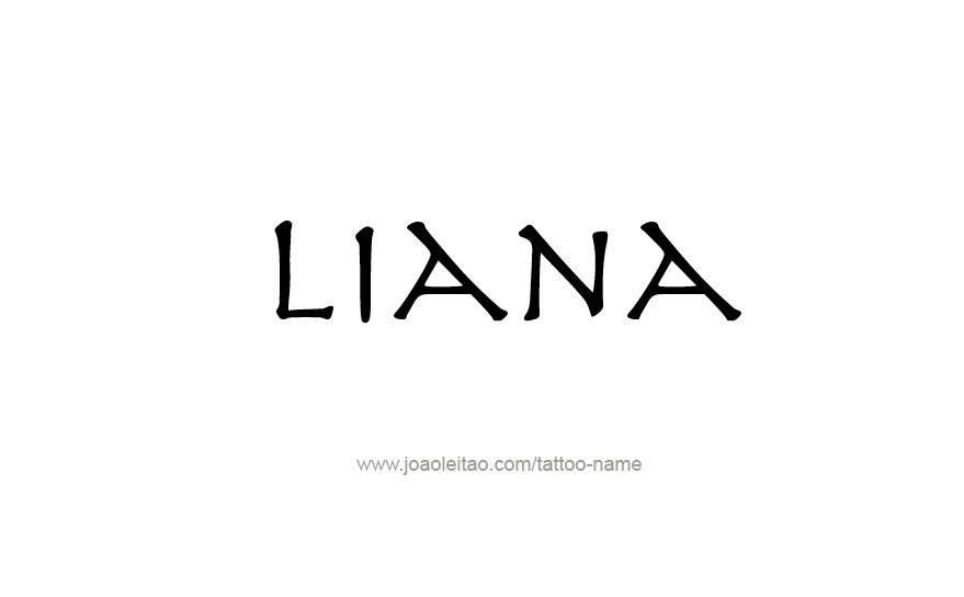 Tattoo Design Name Liana   