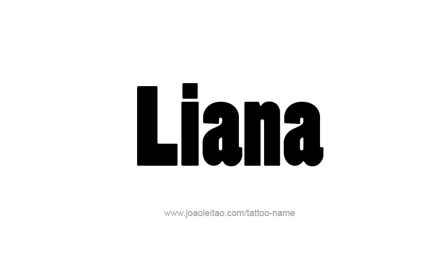 Tattoo Design Name Liana   