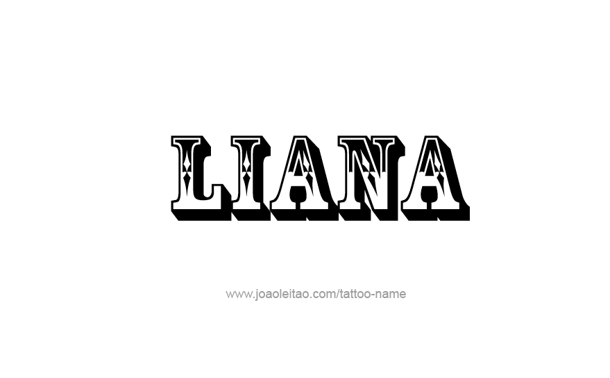 Tattoo Design Name Liana   