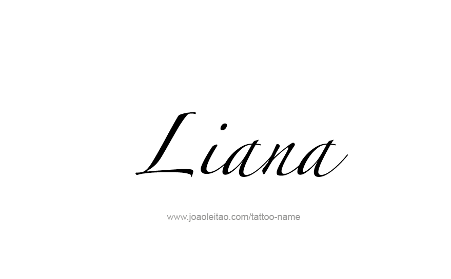 Tattoo Design Name Liana   