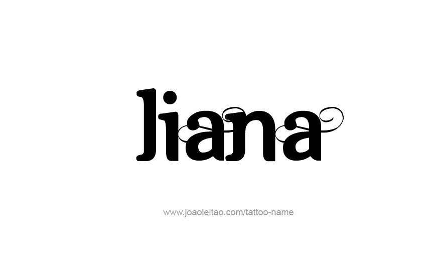 Tattoo Design Name Liana   