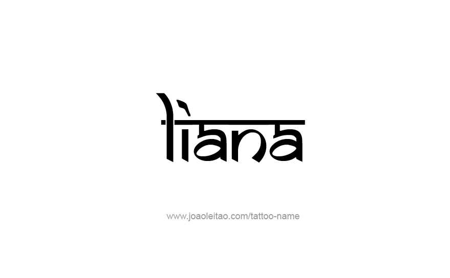 Tattoo Design Name Liana   