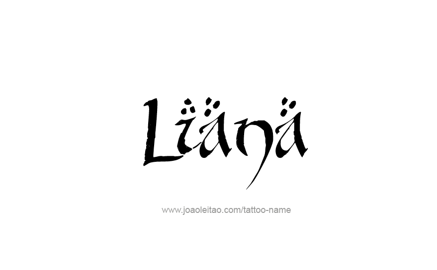 Tattoo Design Name Liana   