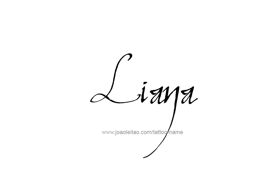 Tattoo Design Name Liana   