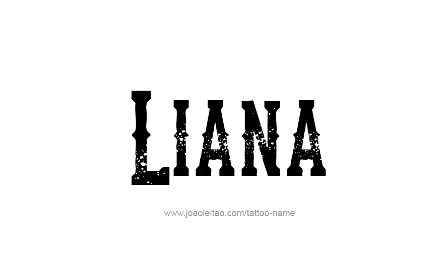 Tattoo Design Name Liana   