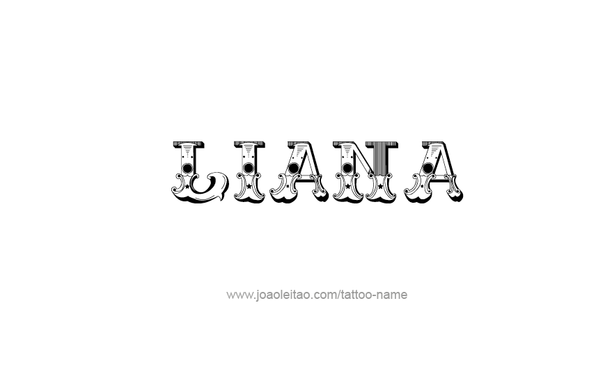 Tattoo Design Name Liana   