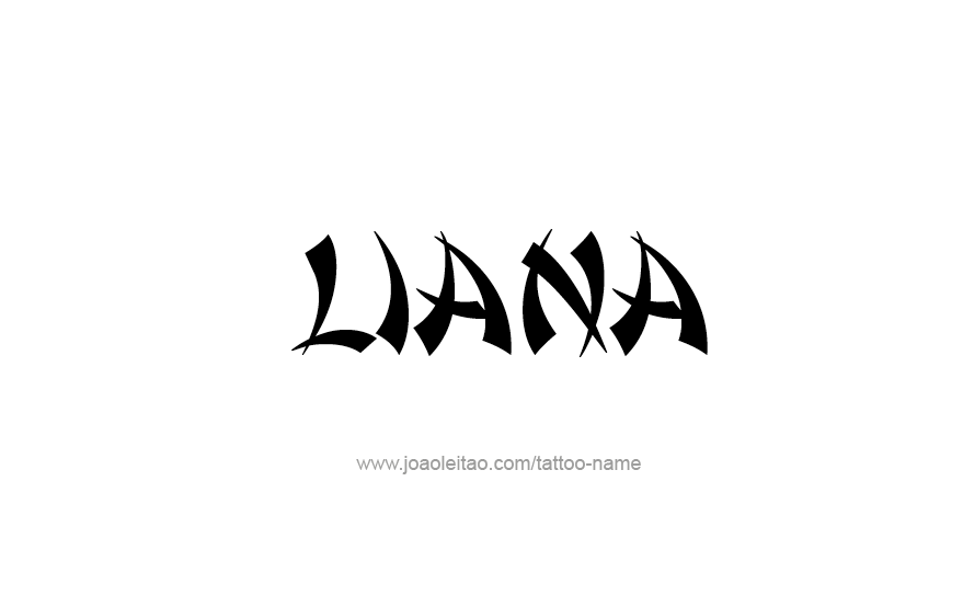 Tattoo Design Name Liana