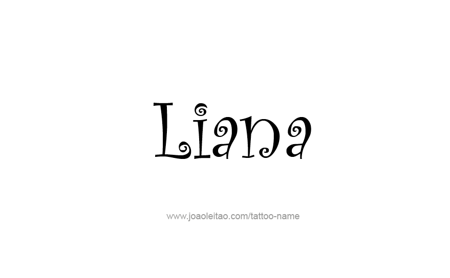 Tattoo Design Name Liana   